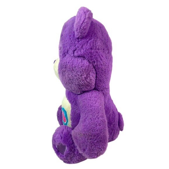 Care Bears Share Bear Purple 14” Plush Stuffed Animal Soft 2020 Basic Fun - Picture 3 of 11